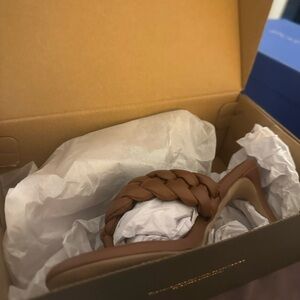 Braided Brown Women's Sandals